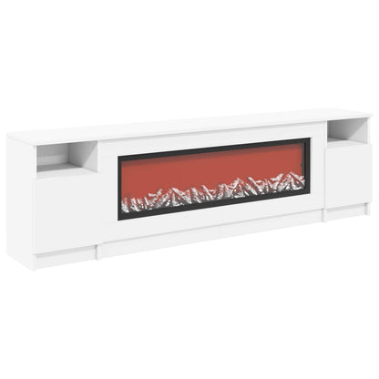 Electric Fireplace White 165 x 28.5 x 47 cm Engineered wood