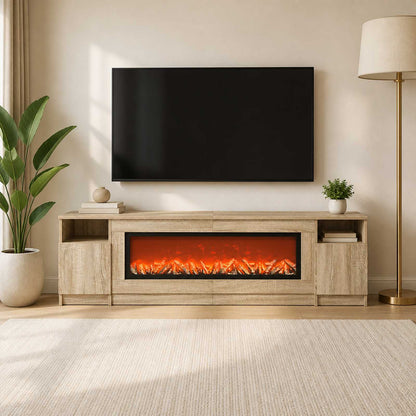 Electric Fireplace Sonoma 165 x 28.5 x 47 cm Engineered wood