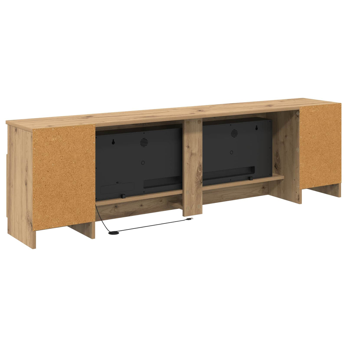 Electric Fireplace Artisan Oak 165 x 28.5 x 47 cm