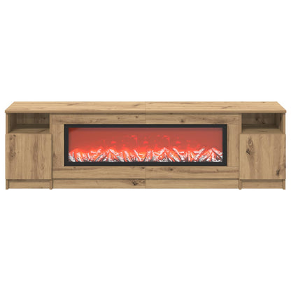 Electric Fireplace Artisan Oak 165 x 28.5 x 47 cm