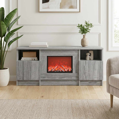 Electric Fireplace Grey Sonoma 98 x 28.5 x 40.5 cm