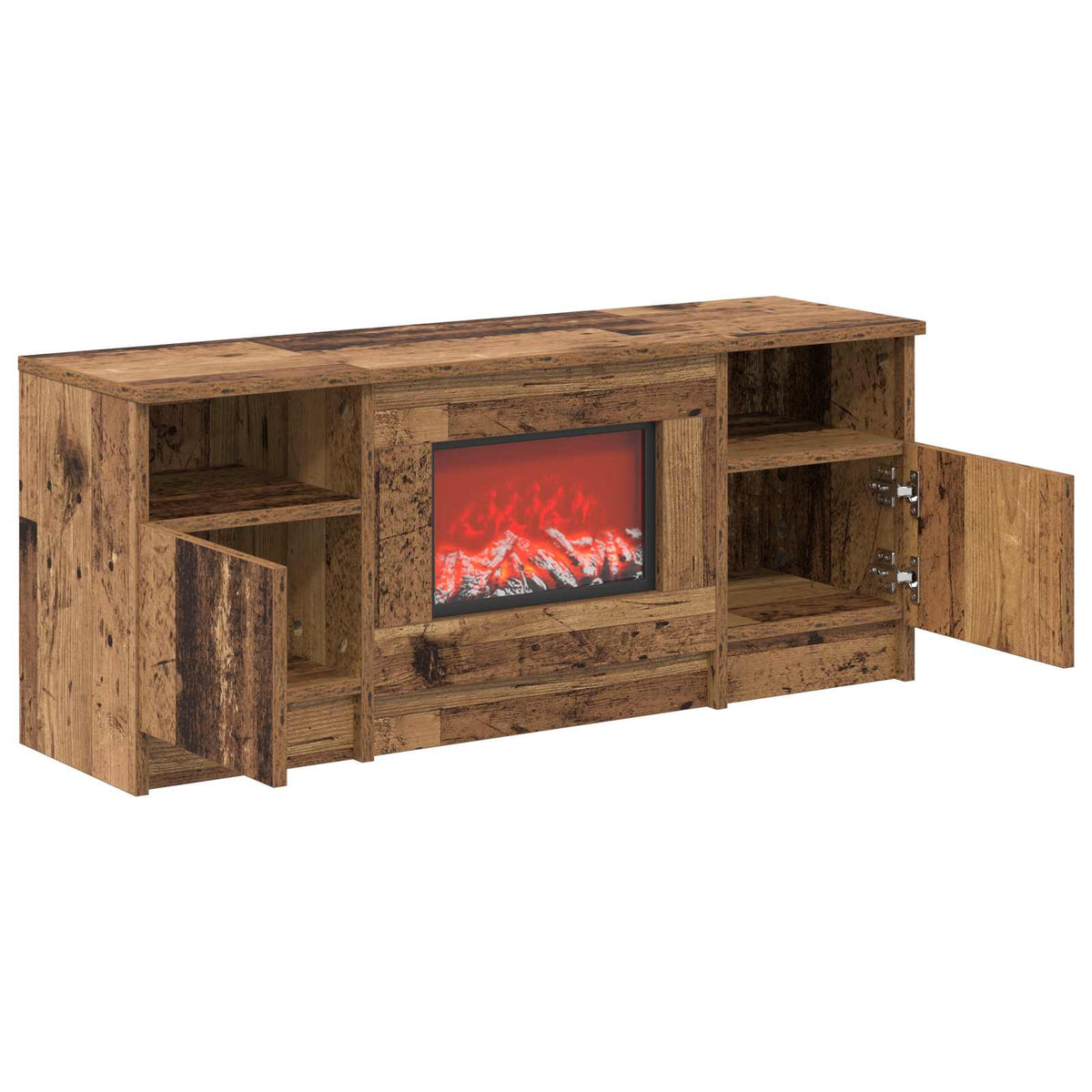 Electric Fireplace Old Wood 98 x 28.5 x 40.5 cm Engineered wood