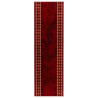 Runner Rug FLORNES Woven Red PP 7 mm