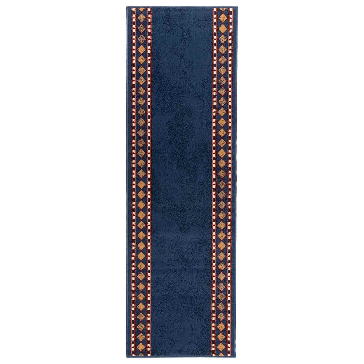Runner Rug FLORNES Woven Blue PP 7 mm