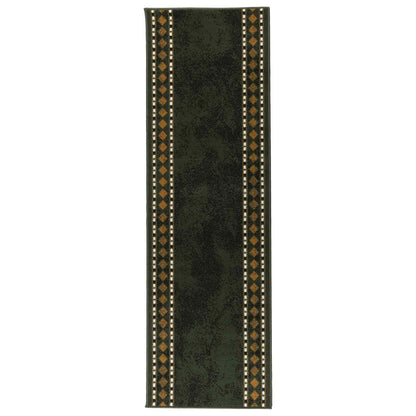 Runner Rug FLORNES Woven Green PP 7 mm