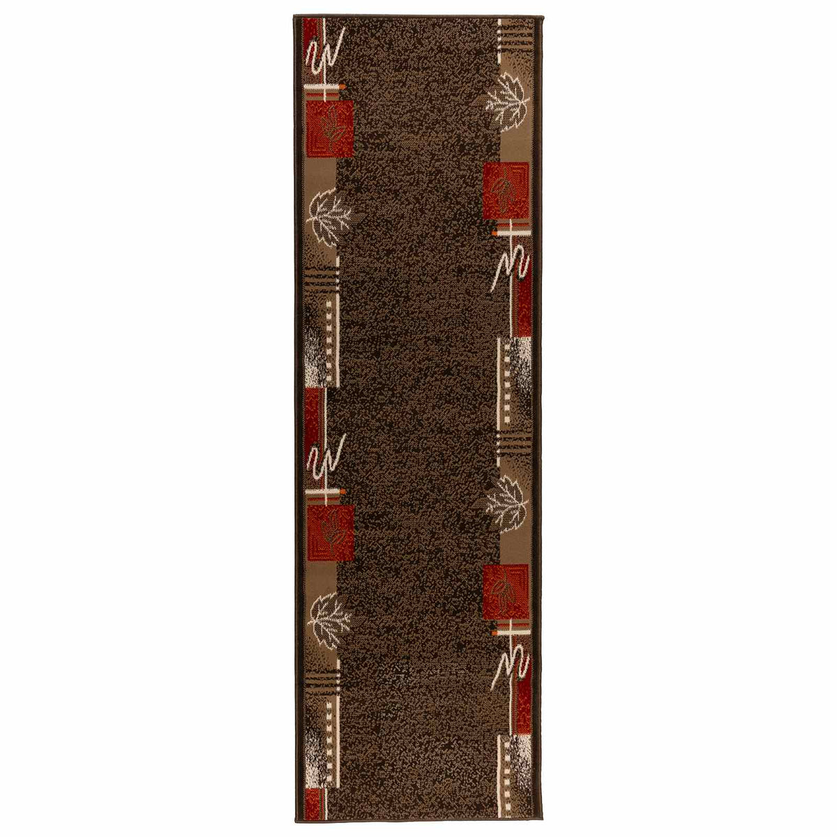 Runner Rug FLORNES Woven Brown PP 7 mm