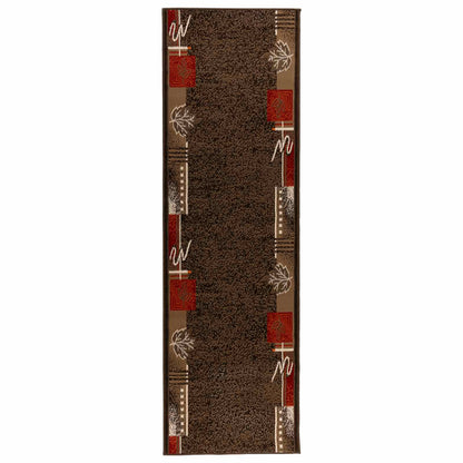 Runner Rug FLORNES Woven Brown PP 7 mm