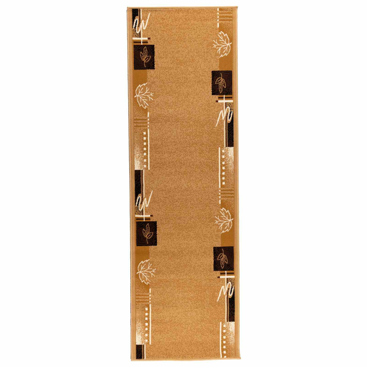 Runner Rug FLORNES Woven Beige PP 7 mm