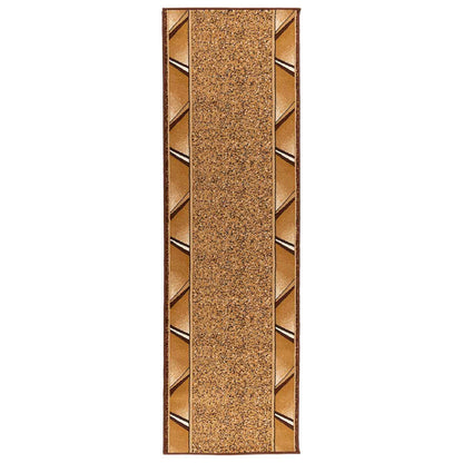 Runner Rug FLORNES Woven Beige PP 7 mm