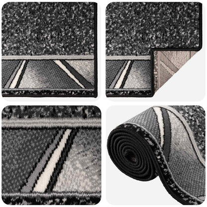 Runner Rug FLORNES Woven Grey PP 7 mm