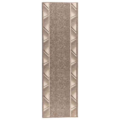 Runner Rug FLORNES Woven Taupe PP 7 mm