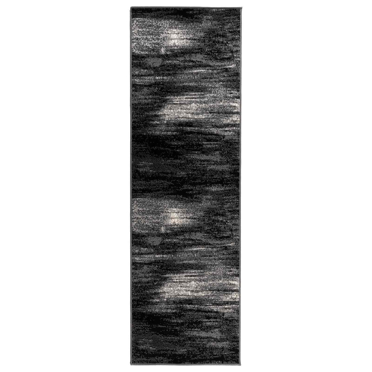 Runner Rug FLORNES Woven Black PP 7 mm