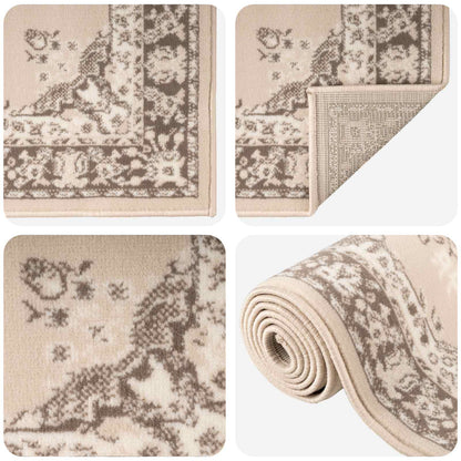 Runner Rug FLORNES Woven Ecru PP 7 mm