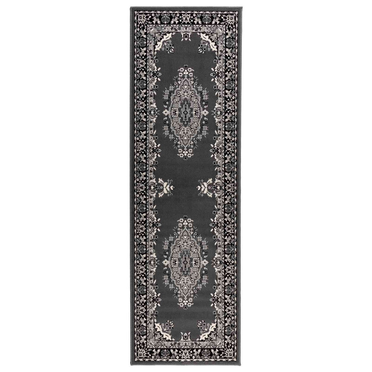 Runner Rug FLORNES Woven Grey PP 7 mm