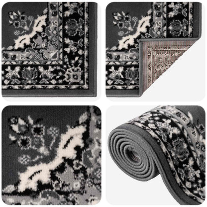 Runner Rug FLORNES Woven Grey PP 7 mm