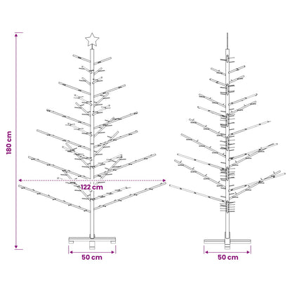 Wooden Christmas Tree 180 cm Bamboo and Solid Pine Wood
