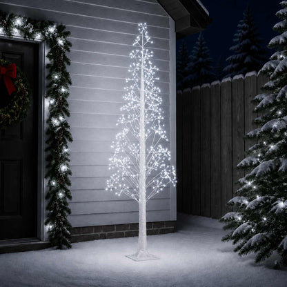 Starburst Christmas Tree White 25 x 25 x 240 cm Plastic