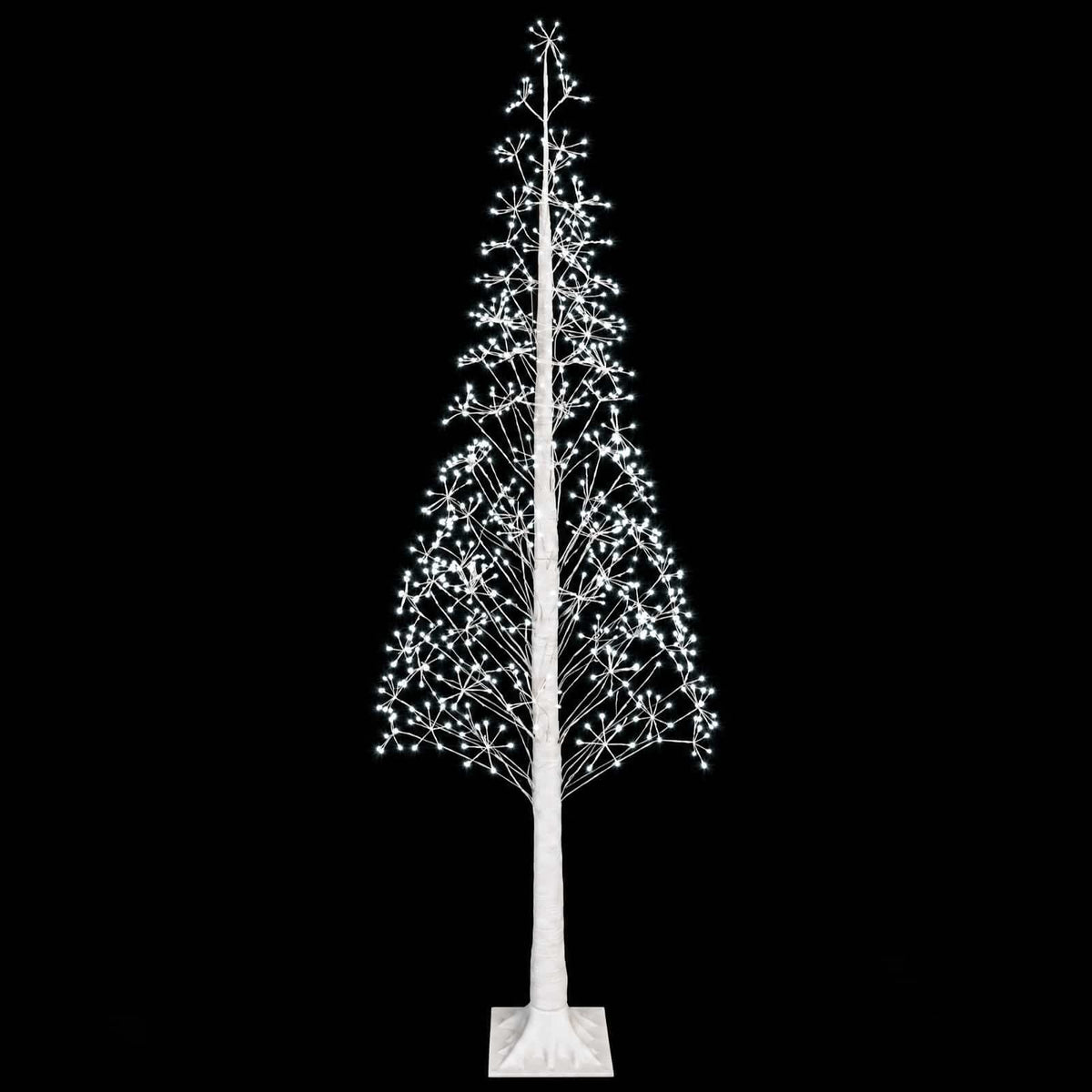 Starburst Christmas Tree White 25 x 25 x 240 cm Plastic
