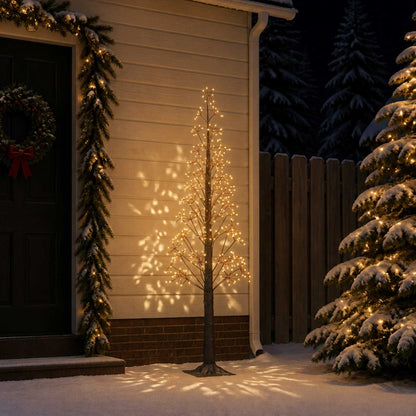 Starburst Christmas Tree Brown 17 x 17 x 180 cm Plastic