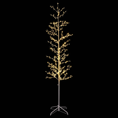 Micro Birch Christmas Tree White 47 x 210 cm Steel 567 LEDs