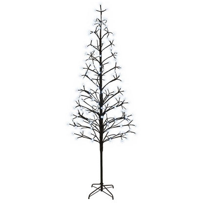 LED String Christmas Tree Black 47 x 210 cm Steel 228 LEDs
