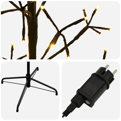 LED String Christmas Tree Black 240 cm Steel 268 LEDs