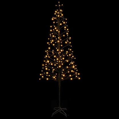 LED String Christmas Tree Black 240 cm Steel 268 LEDs