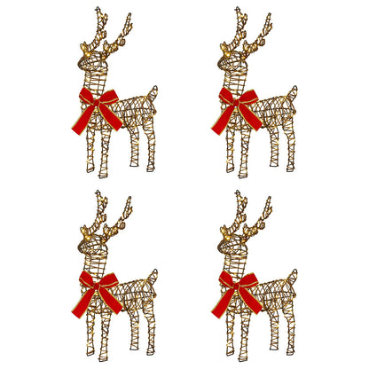 Christmas Reindeer 4 pcs 160 LEDs Warm White