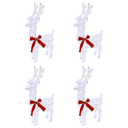 Christmas Reindeer 4 pcs 160 LEDs Cold White