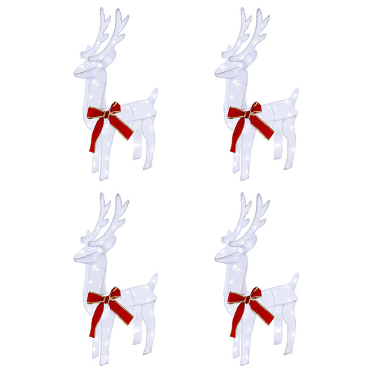 Christmas Reindeer 4 pcs 160 LEDs Cold White