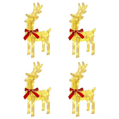 Christmas Reindeer 4 pcs 160 LEDs Warm White
