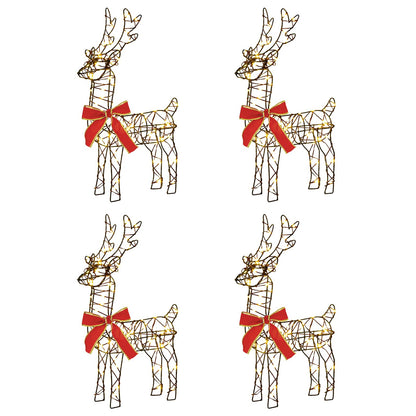 Christmas Reindeer 4 pcs 360 LEDs Warm White 33 x 12 x 55 cm