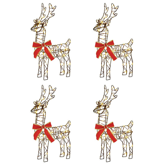 Christmas Reindeer 4 pcs 360 LEDs Warm White