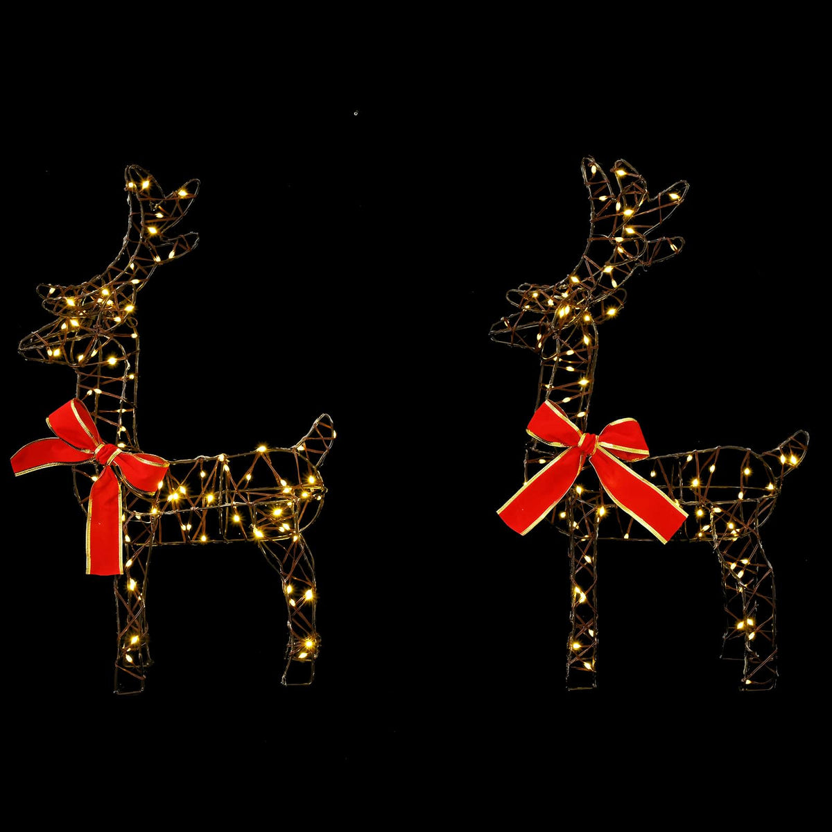 Christmas Reindeer 4 pcs 360 LEDs Warm White 33 x 12 x 55 cm