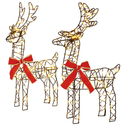 Christmas Reindeer 4 pcs 360 LEDs Warm White 33 x 12 x 55 cm