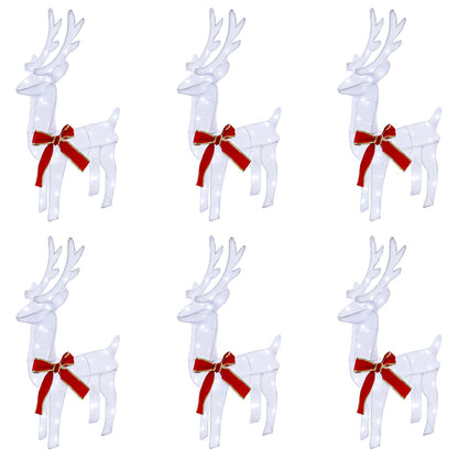 Christmas Reindeer 6 pcs 240 LEDs Cold White