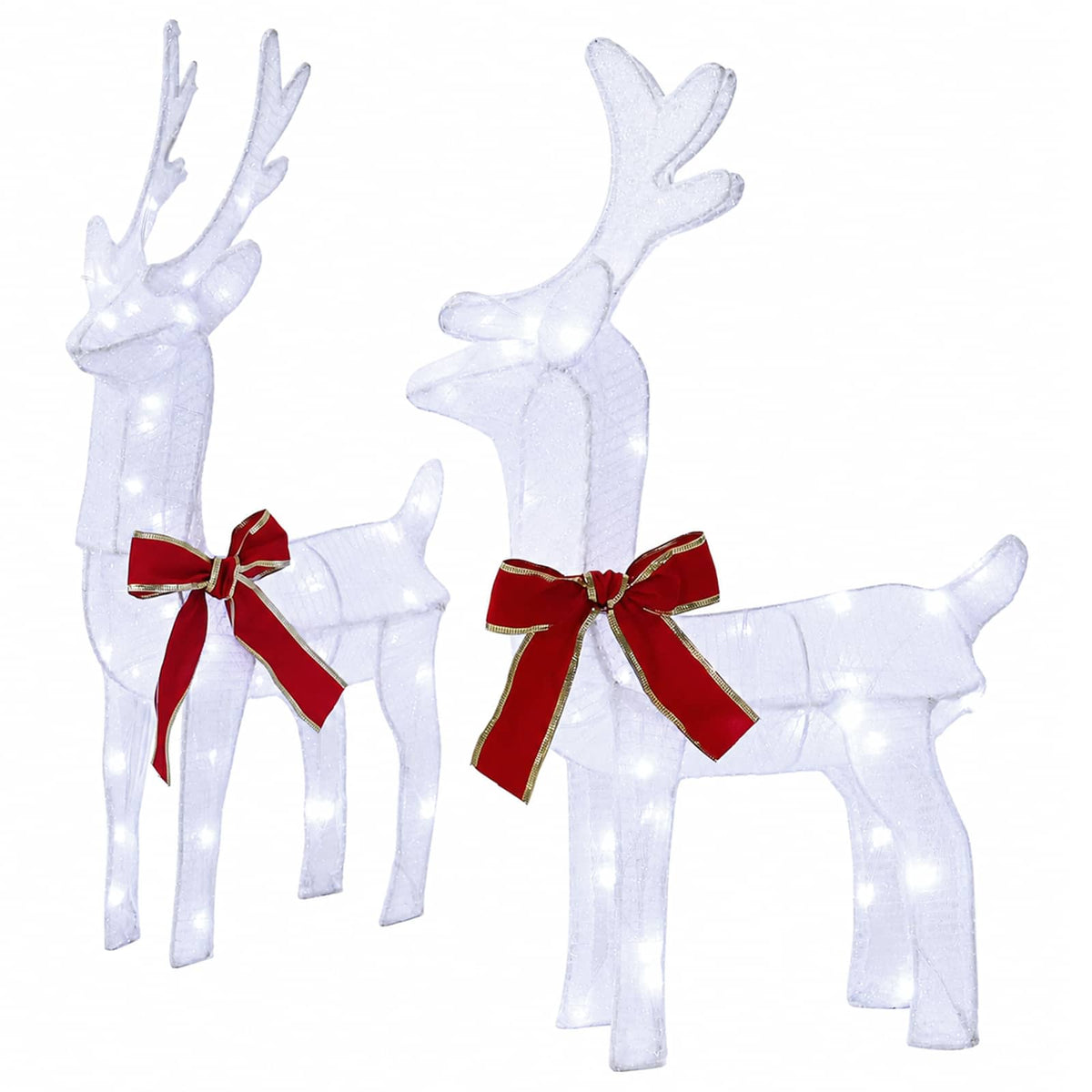 Christmas Reindeer 6 pcs 240 LEDs Cold White