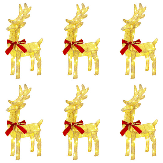 Christmas Reindeer 6 pcs 240 LEDs Warm White