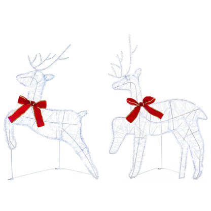 Christmas Reindeer 6 pcs 80 LEDs Cold White 43 x 19 x 65 cm