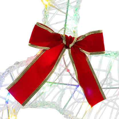 Christmas Reindeer 6 pcs 80 LEDs Multicolour 43 x 19 x 65 cm