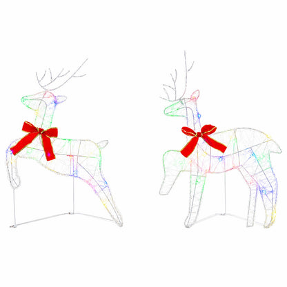 Christmas Reindeer 6 pcs 80 LEDs Multicolour 43 x 19 x 65 cm