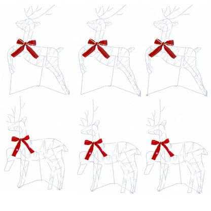 Christmas Reindeer 6 pcs 270 LEDs Cold White