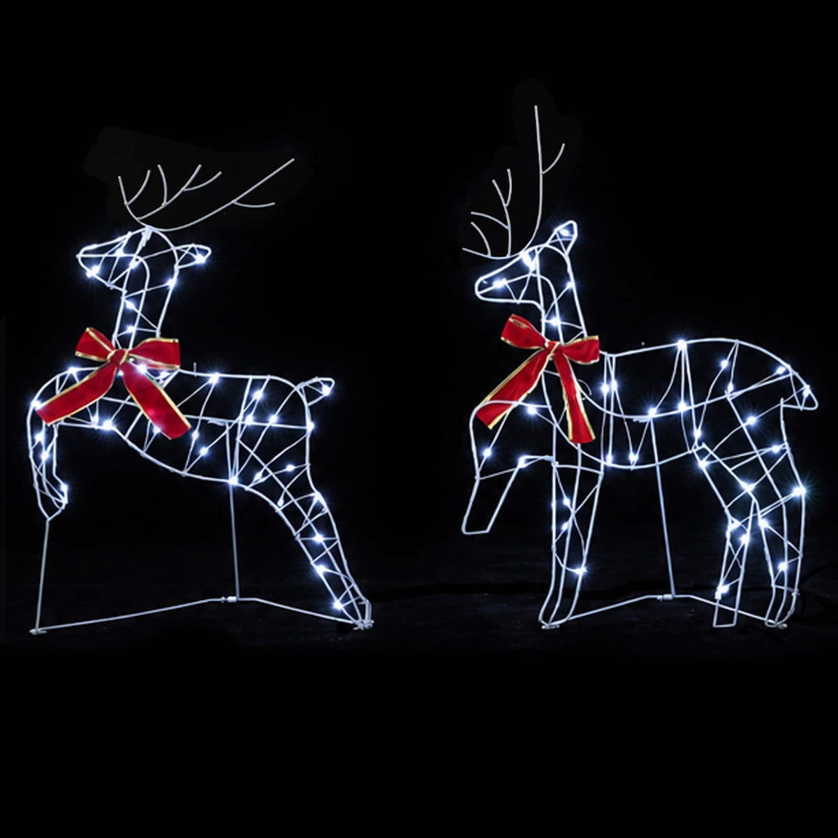 Christmas Reindeer 6 pcs 270 LEDs Cold White