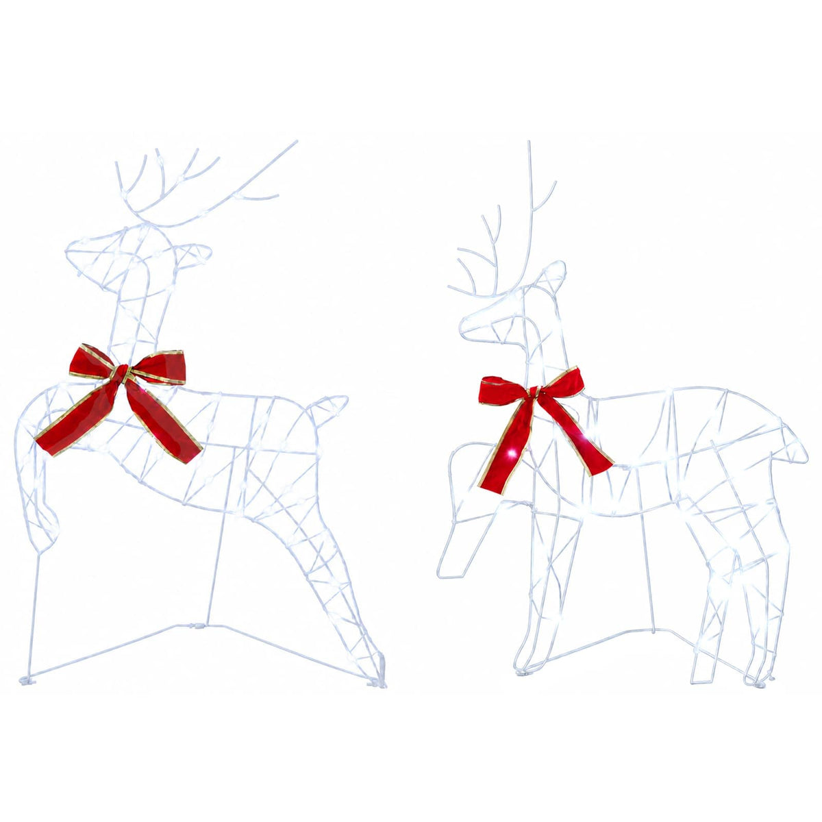 Christmas Reindeer 6 pcs 270 LEDs Cold White