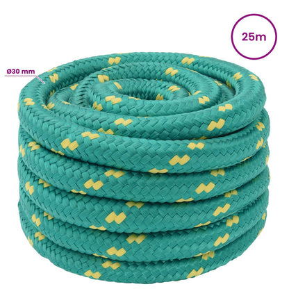 Multipurpose Utility Rope 30 mm 25 m Green PP 5400 kg Max Load
