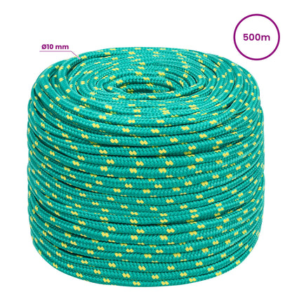 Multipurpose Utility Rope 10 mm 500 m Green PP 645 kg Max Load