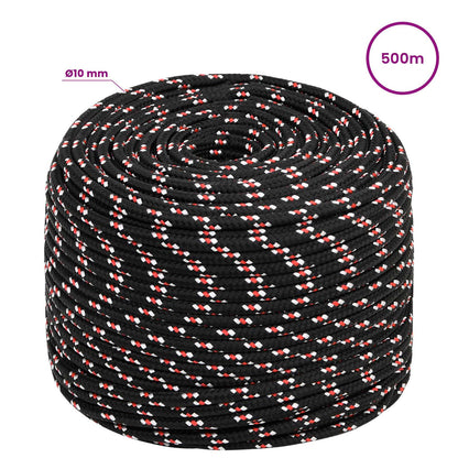 Multipurpose Utility Rope 10 mm 500 m Black and Red PP