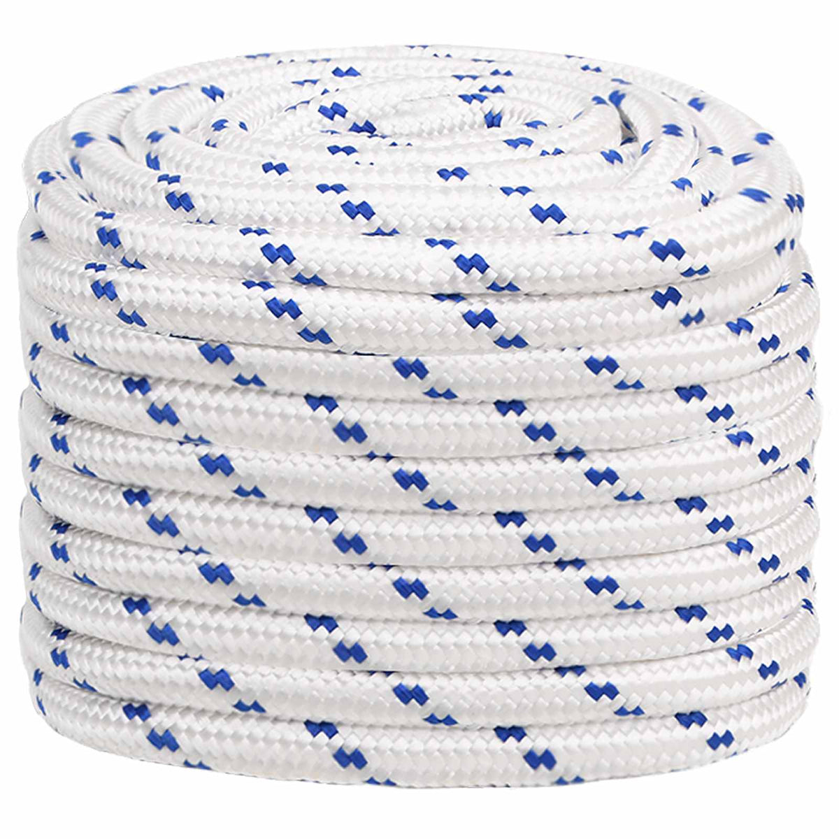 Multipurpose Utility Rope 20 mm 50 m White and Blue PP