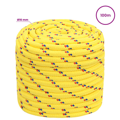Multipurpose Utility Rope 16 mm 100 m Yellow PP