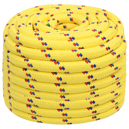Multipurpose Utility Rope 20 mm 50 m Yellow PP 2400 kg Max Load